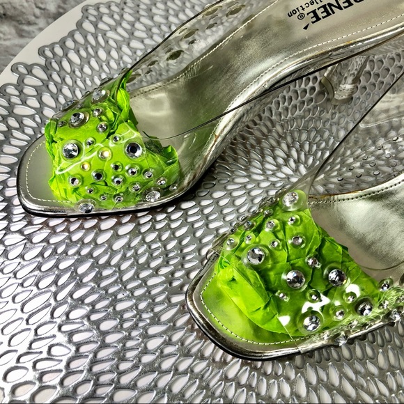 Vintage J. Renee See Through Cinderella Shoes Sz. 8 - Picture 13 of 13